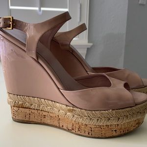 Gucci patent wedges